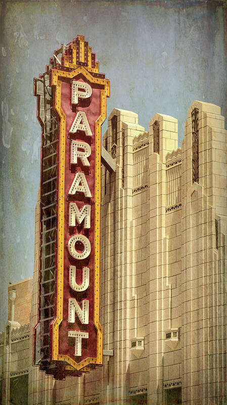 Amarillo Art Print featuring the photograph Amarillo Paramount Theatre - #2 by Stephen Stookey