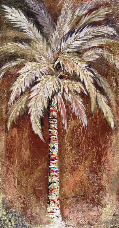 Chocolate Art Print featuring the painting Chocolate Palm by Kristen Abrahamson