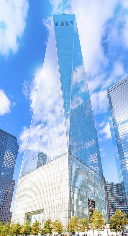 One World Trade Center Art Print featuring the photograph One World Trade Center by Mark Andrew Thomas