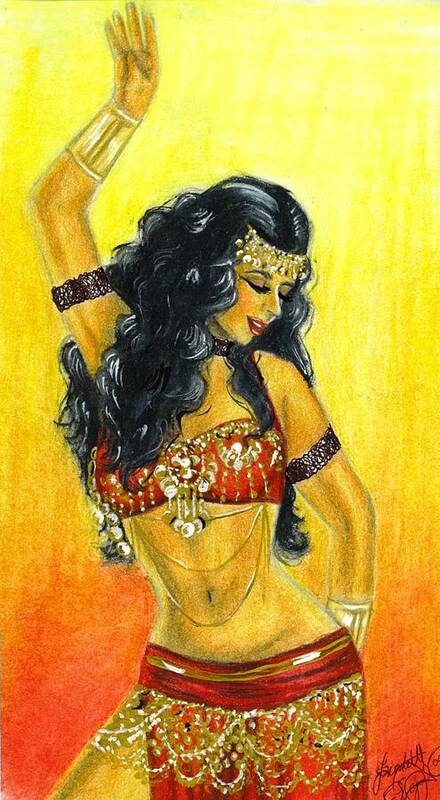 Dancer Art Print featuring the drawing Passion by Scarlett Royale