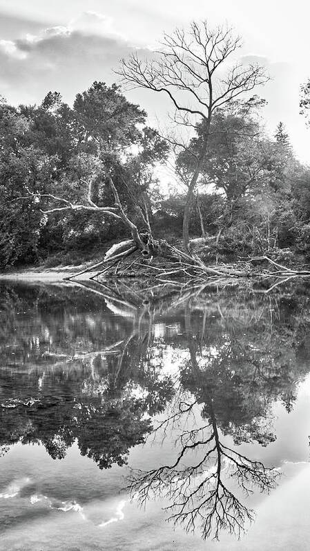 Missouri Art Print featuring the photograph Reflections in Black and White by Harold Rau