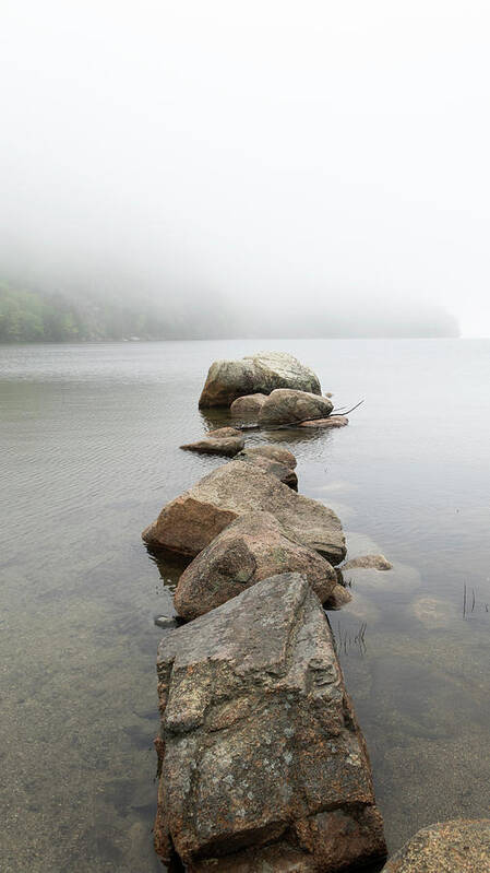 Rocks Art Print featuring the photograph Stepping into the Unknown by Holly Ross