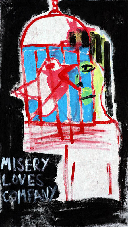 Misery Loves Company Art Print featuring the painting Misery Loves Company by Edgeworth Johnstone