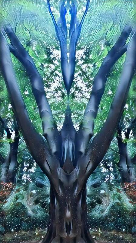 Nature Art Print featuring the digital art The Spirits that dwell by Shawn Belton