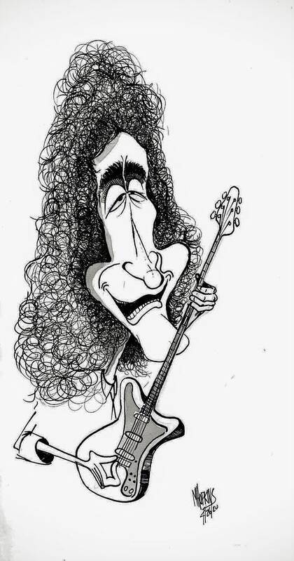 Queen Art Print featuring the drawing Brian May by Michael Hopkins