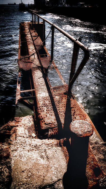 Docking Art Print featuring the photograph Docking for rust by Micah Offman