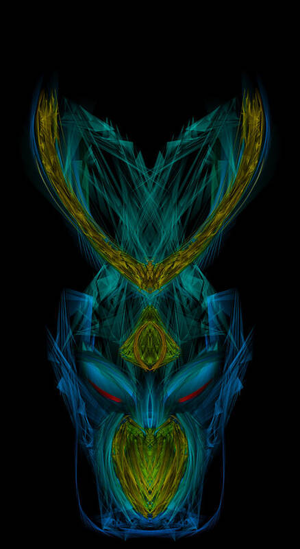 Kosmic Kreation Warriors Are A Unique Race Of Interdimensional Beings That Have Come To Earth To Help Humanity In Its Spiritual Evolution. They Are Known To Be Powerful Spiritual Warriors Who Use Their Energy And Power To Protect And Serve The Light Of The Universe. They Are Also Known As The Guardians Of The Universe And Are Often Seen As The Protectors Of Mother Earth. Art Print featuring the digital art Kosmic Kreation Warrior by Michael Canteen