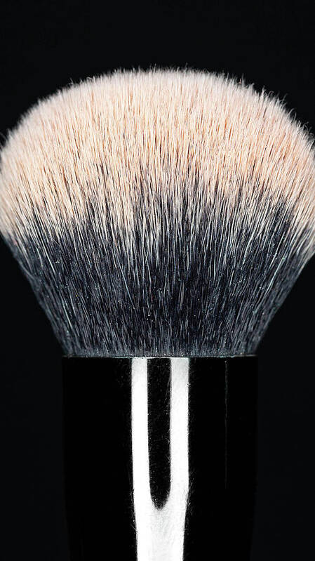 Brush Art Print featuring the photograph Makeup Brush Pink 2 by Amelia Pearn