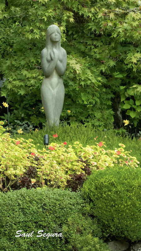 Butchart Gardens Art Print featuring the photograph The Nymph by Segura Shaw Photography