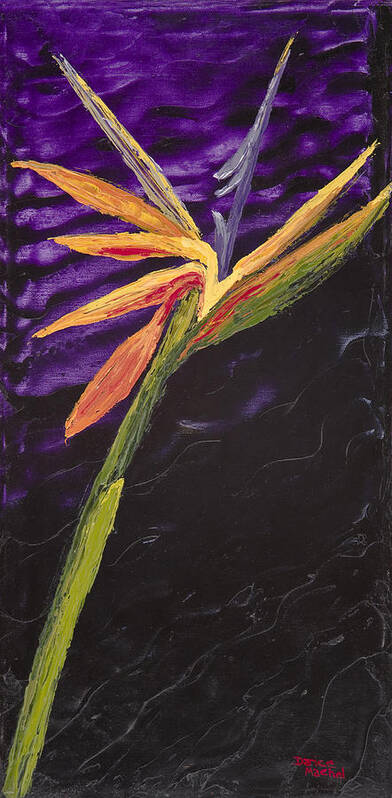 Hawaiian Flower Art Print featuring the painting Bird Of Paradise by Darice Machel McGuire