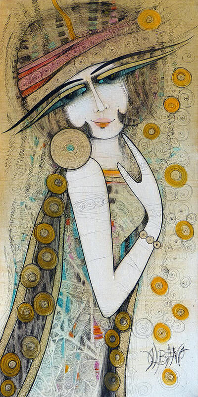 Albena Art Print featuring the painting Boucle d'or by Albena Vatcheva