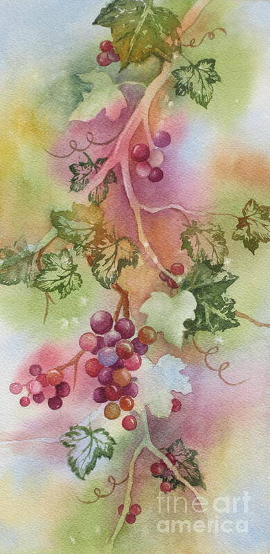 Grapevine Art Print featuring the painting Grapevine by Deborah Ronglien