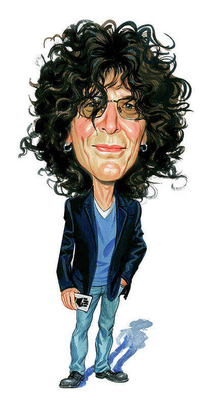 Howard Stern Art Print featuring the painting Howard Stern by Art 