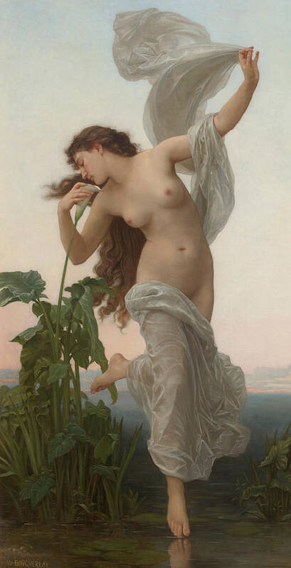 Allegory Art Print featuring the painting L'Aurore by William Adolphe Bouguereau