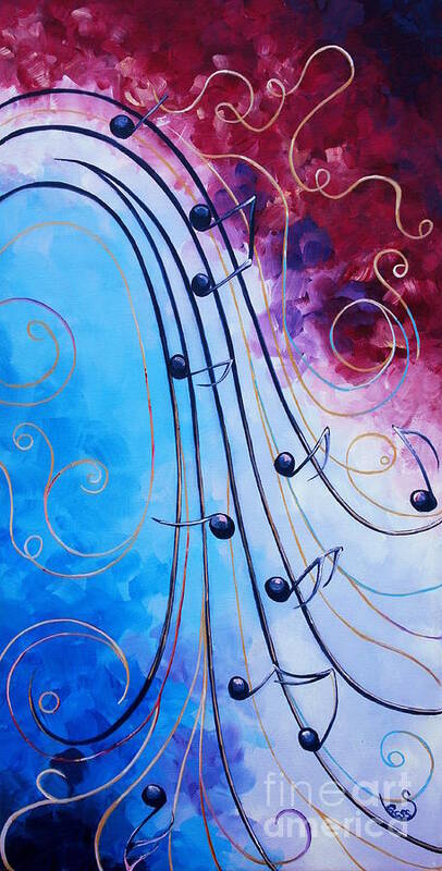 Music Art Print featuring the painting Music by Shiela Gosselin