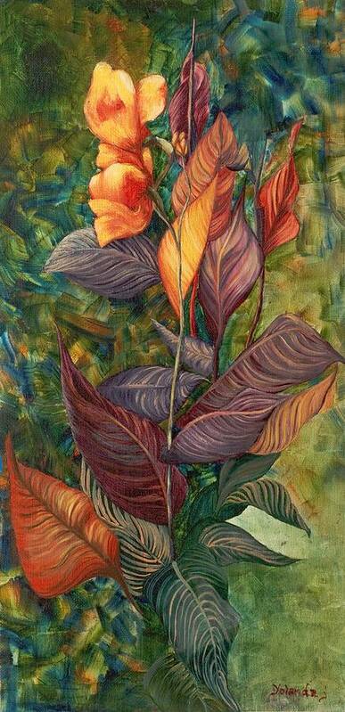 Inspiring Art Print featuring the painting Simply Flowers by Yolanda Raker