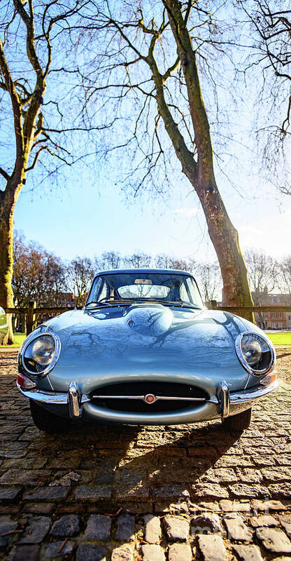 Avenue Drivers Club Queens Sq. Art Print featuring the photograph E type Jaguar #2 by Colin Rayner