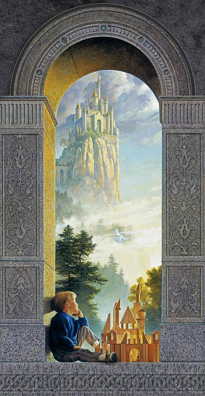Castles Art Print featuring the painting Castles in the Sky by Greg Olsen