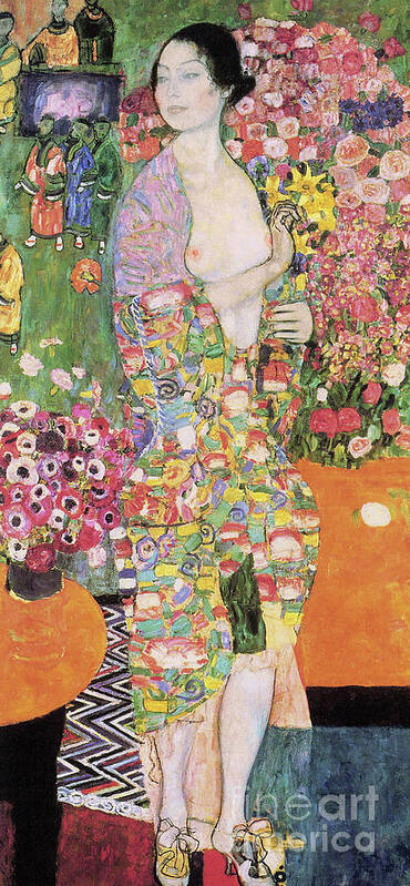 Klimt Art Print featuring the painting Dancer by Gustav Klimt