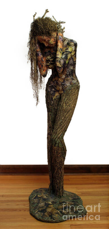 Art Art Print featuring the mixed media Mourning Moss a sculpture by Adam Long by Adam Long
