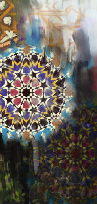 Motif Art Print featuring the painting Spanish 167 2 by Mawra Tahreem
