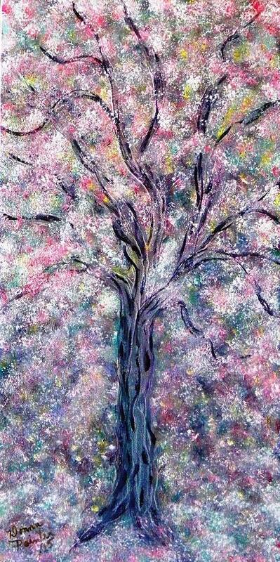 Spring Art Print featuring the painting Spring Tree of Life by Donna Painter