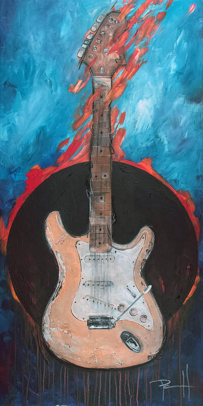 Music Art Print featuring the painting The Duck by Sean Parnell