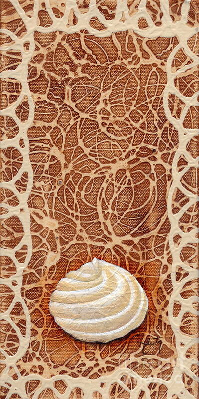 Painting Art Print featuring the painting White Chocolate Swirl by Daniela Easter