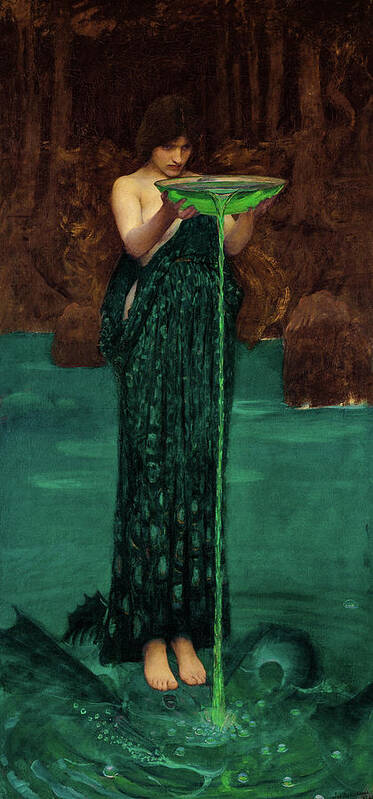 Waterhouse Art Print featuring the painting Circe Invidiosa, 1892 by John William Waterhouse