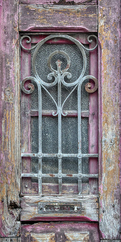 Door Art Print featuring the photograph Detailed Weathered Door of Porto by David Letts