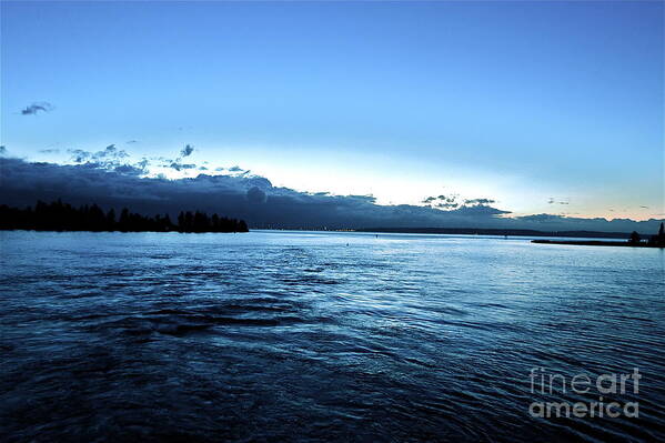 Bainbridge Island Art Print featuring the photograph First ferry home by LeLa Becker