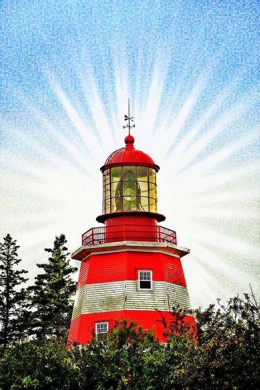 Red And White Lighthouse Pubnico by Tatiana Travelways