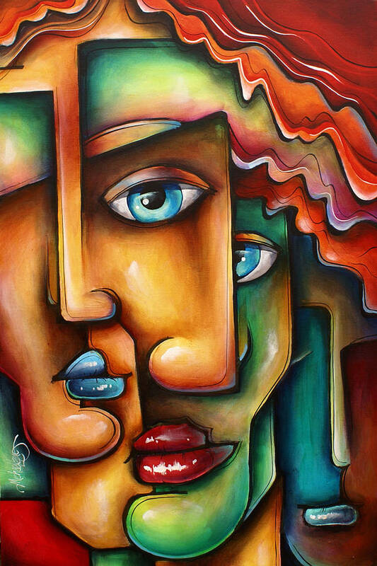 Urban Expressions Art Print featuring the painting ' Mixed Emotions ' by Michael Lang