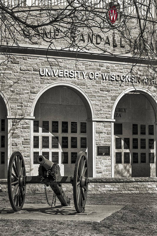 Badger Art Print featuring the photograph Camp Randall - Madison #4 by Steven Ralser