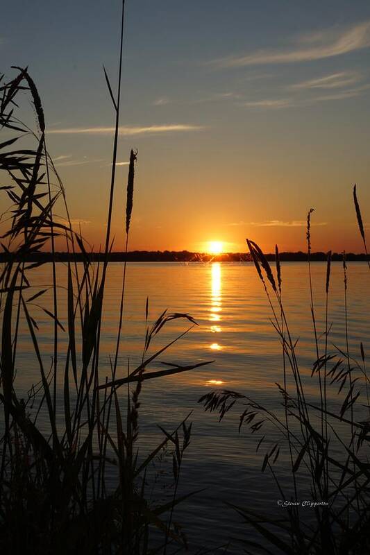 Lake Art Print featuring the photograph Days End #1 by Steven Clipperton