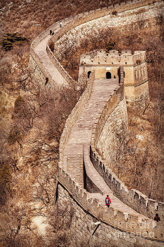 China Art Print featuring the photograph Great Wall of China Mutianyu #1 by Colin and Linda McKie