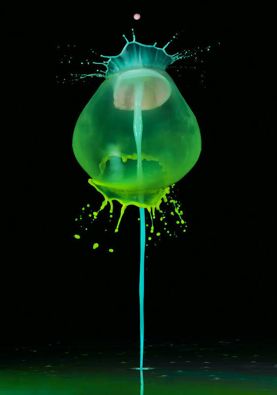 Blaminsky Art Print featuring the photograph Green jelly #2 by Jaroslaw Blaminsky