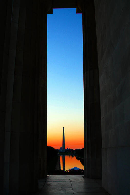 Lincoln Memorial Art Print featuring the photograph Hope #1 by Mitch Cat