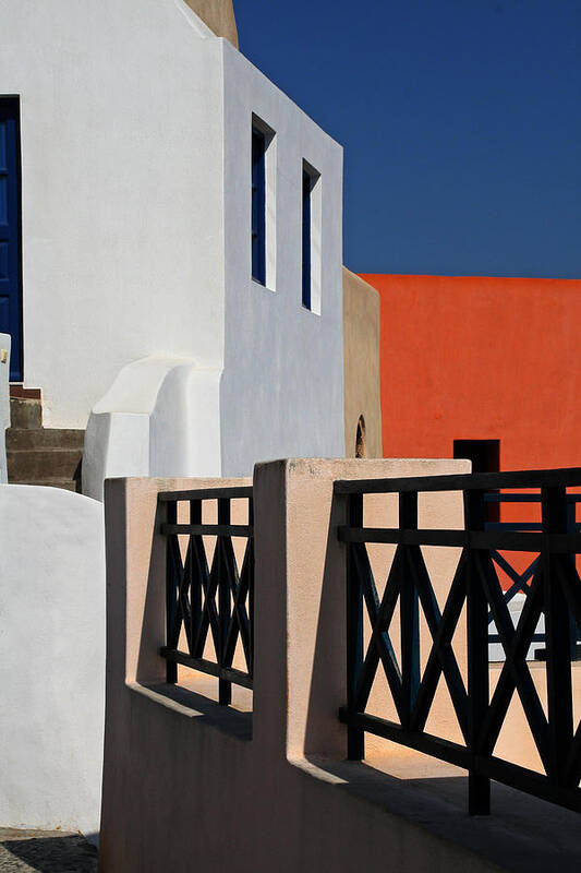 Architecture Art Print featuring the photograph Santorini, Greece #2 by Richard Krebs