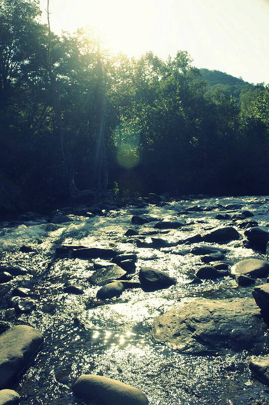 River Art Print featuring the photograph Smoky Mountain River #1 by Laurie Perry