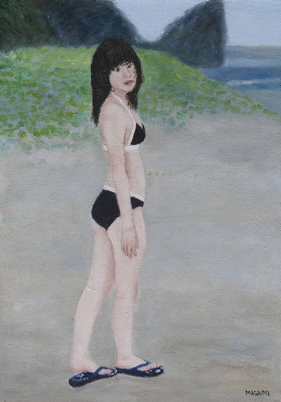 Beach Art Print featuring the painting Summer Holiday #1 by Masami Iida