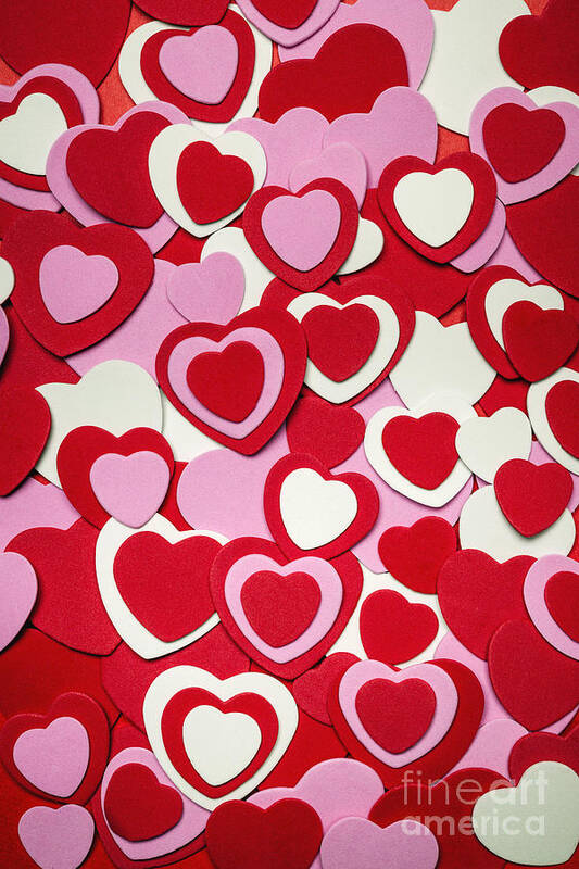 Hearts Art Print featuring the photograph Valentines day hearts 3 by Elena Elisseeva
