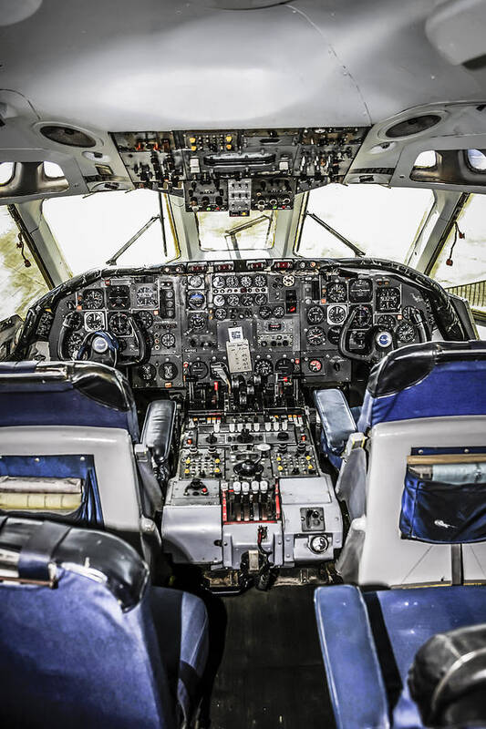 Vickers Art Print featuring the photograph VC10 Cockpit #1 by Chris Smith