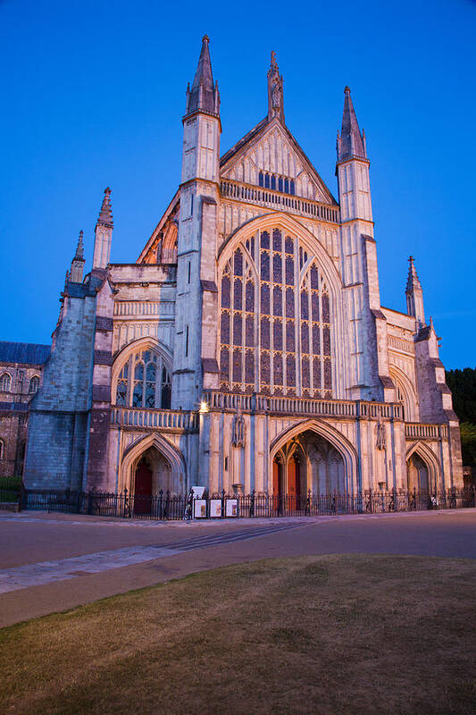 Winchester Art Print featuring the photograph Winchester cathedral #1 by Ian Middleton