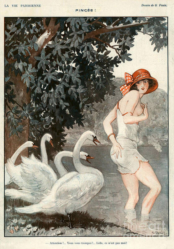 1920s Art Print featuring the drawing La Vie Parisienne 1923 1920s France #14 by The Advertising Archives