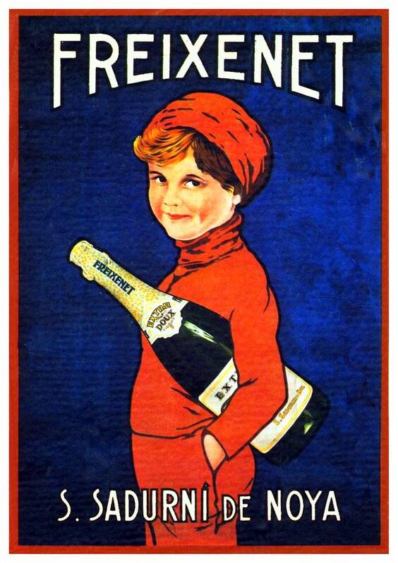 Freixenet Art Print featuring the digital art 1920 - Freixenet Wines - Advertisement Poster - Color by John Madison