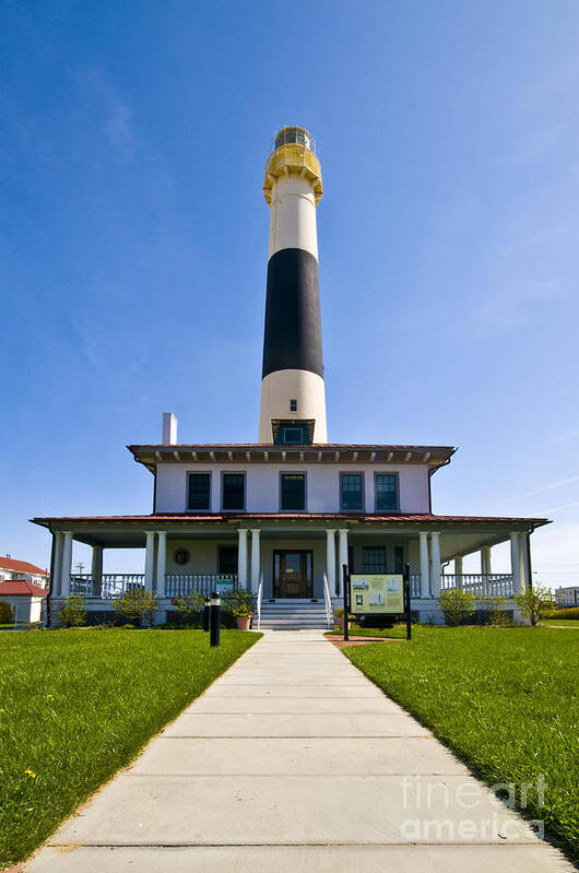 Absecon Lighthouse Art Print featuring the photograph Absecon Lighthouse #1 by Anthony Sacco