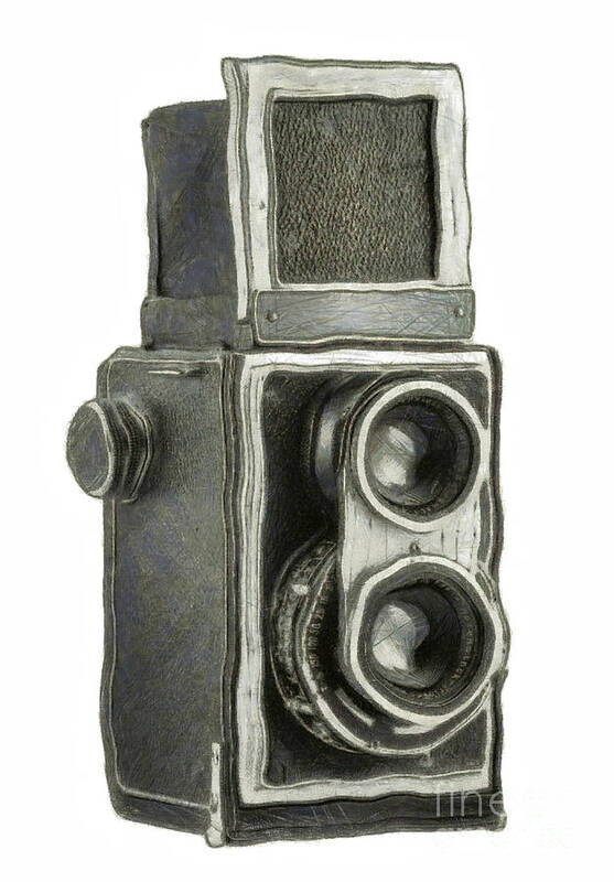 1940 Art Print featuring the digital art Old Still Camera #2 by Michal Boubin