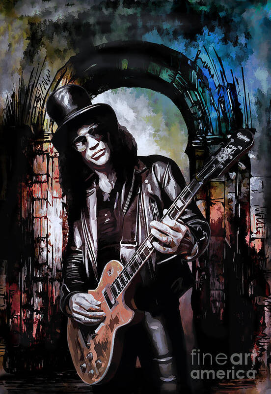 Slash Art Print featuring the painting S L A S H #1 by Andrzej Szczerski