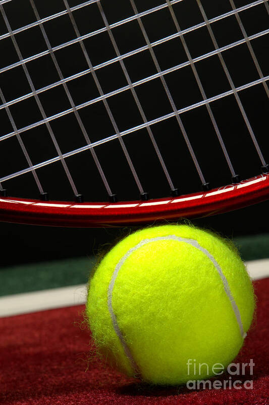 Tennis Art Print featuring the photograph Tennis Ball #2 by Olivier Le Queinec